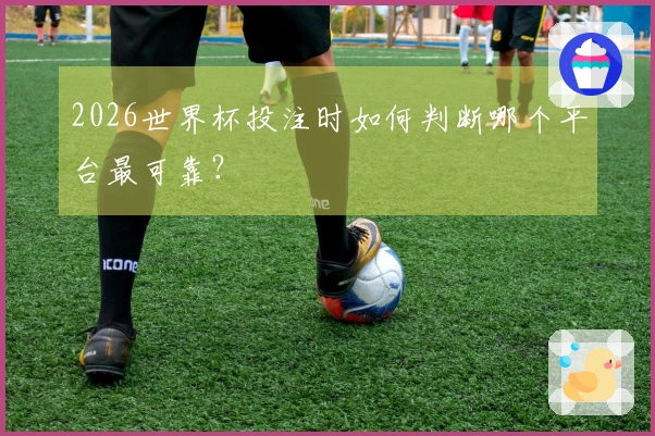 2026世界杯投注时如何判断哪个平台最可靠？